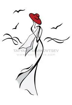 摩登简笔画摩登手绘少女简笔画摩登女郎简笔画步骤图女装 模特 摩登