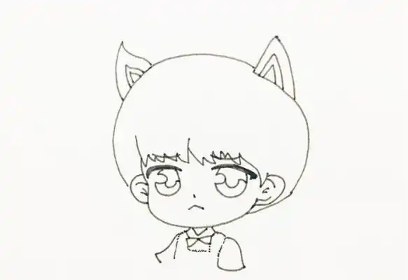 易烊千玺简笔画教程