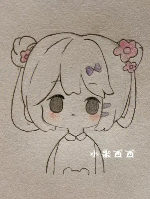 99今天画的小可爱也非常简单哇,喜欢的可以一起画起来～99加了