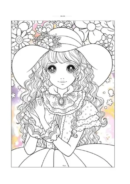 迪士尼公主涂色可直接打印_第3页