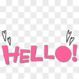 卡通图标矢量图英文设计  创意hello