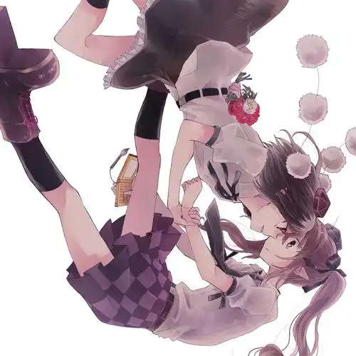 求双人动漫少女图