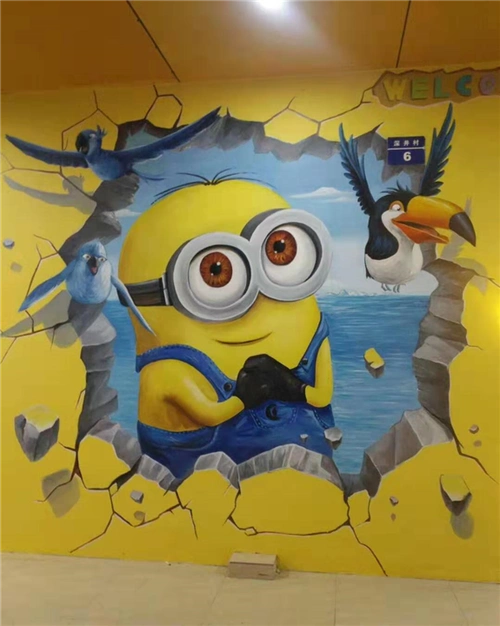 商场卡通手绘墙