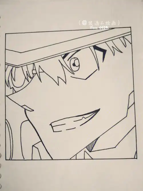 手绘怪盗基德过程