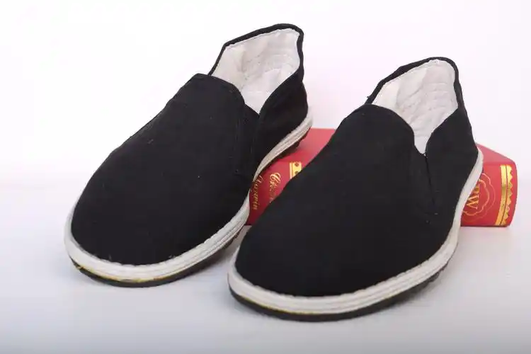 正品3520军工男女黑色老北京布棉鞋千层底布鞋加大码拍2双送1袜子