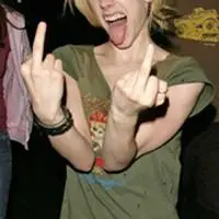 欧美竖中指的霸气女生头像放荡不羁狂妄系列头像2