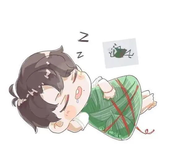 充满童趣肖战手绘的9个小粽子被粉丝重新优化了