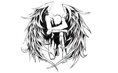 52张高清堕落天使纹身手稿图片