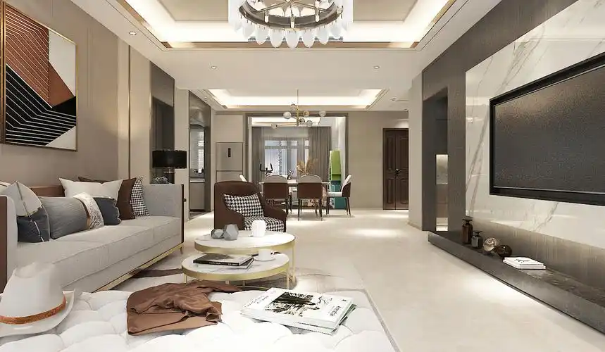 现代轻奢样板间室内设计