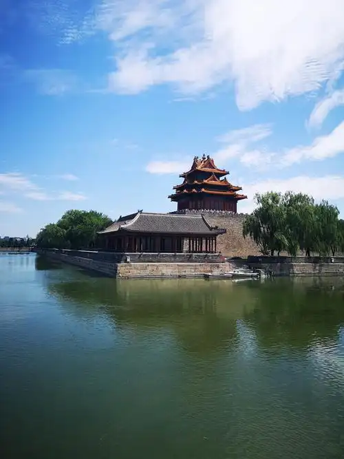 这是故宫城墙下的护城河,美景被大多数游人忽略