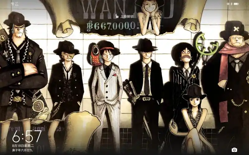 发一下我的壁纸和锁屏超爱海贼王