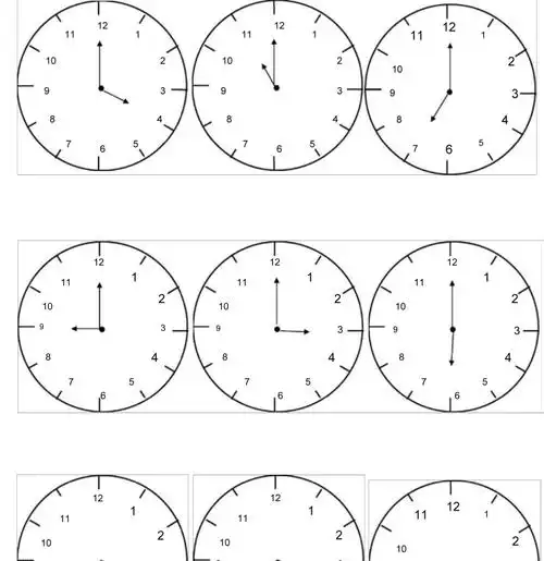 幼儿园大班钟表试题_第1页