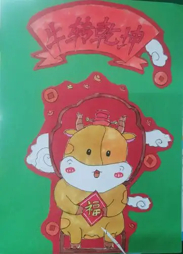 2021,牛年画牛