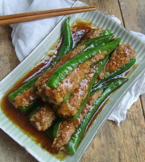 四川家常菜念念不忘的青椒包肉