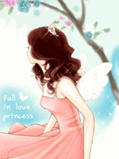 挥着翅膀的动态小女孩壁纸下载_游戏狗手机壁纸