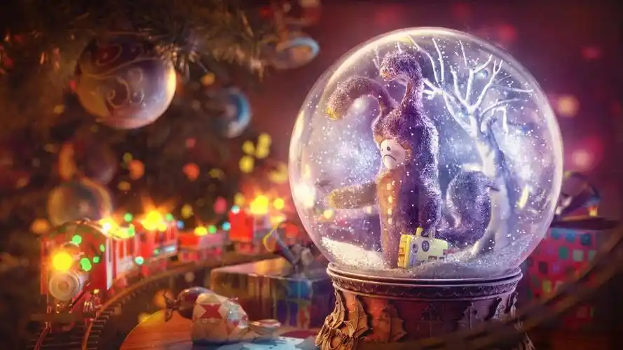 水晶球里的伤心兔子壁纸