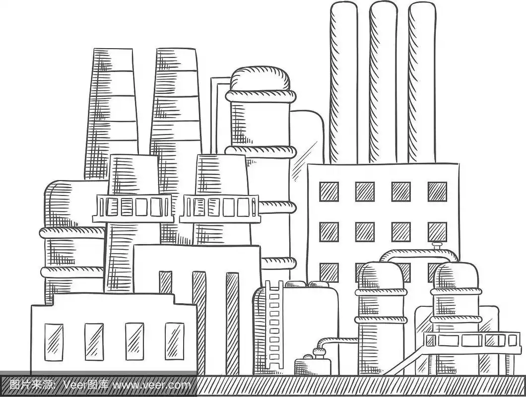 工业精炼厂厂区简图