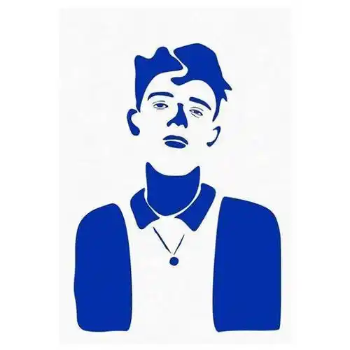 另类插画男子头像