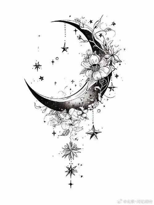 今日纹身图案分享    黑色纹身    #纹身分享##纹身设计##北京纹身店