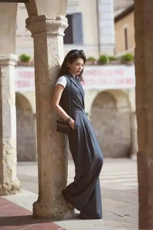 刘涛带火了一种新穿搭,西装外套 polo衫 半身裙,高级又减龄_时尚_白色