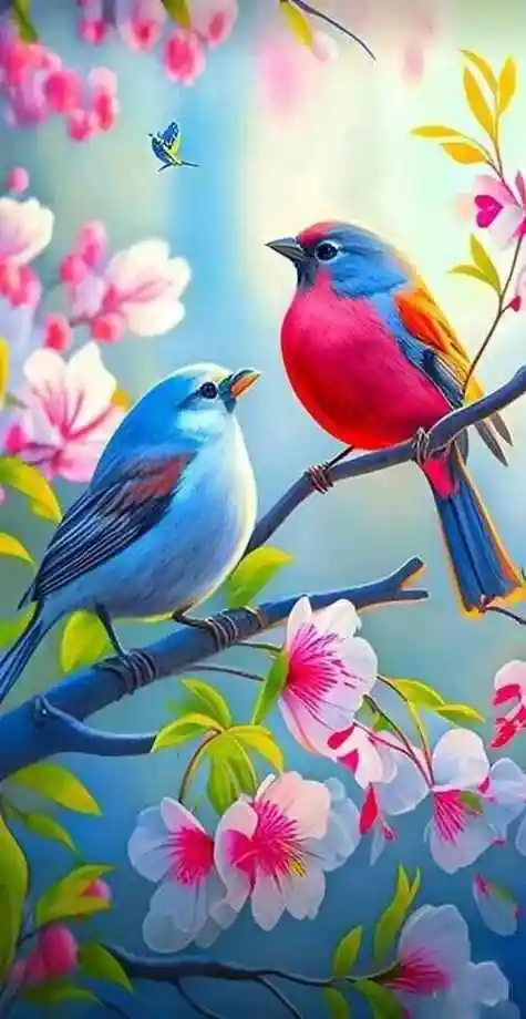 居然还有这么漂亮可爱的小鸟