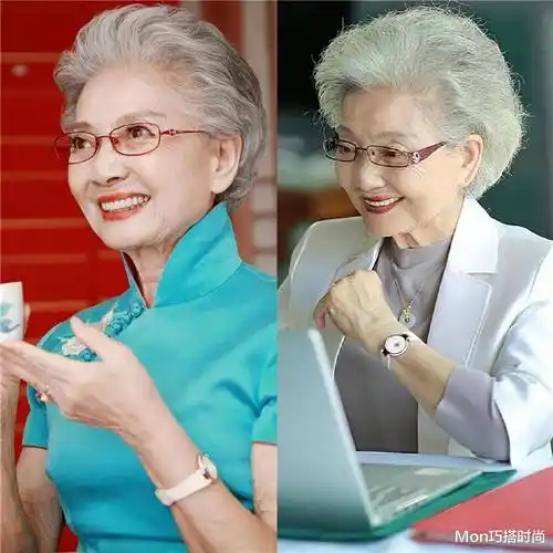 看这些奶奶,美得多洋气_头发_气质_发型