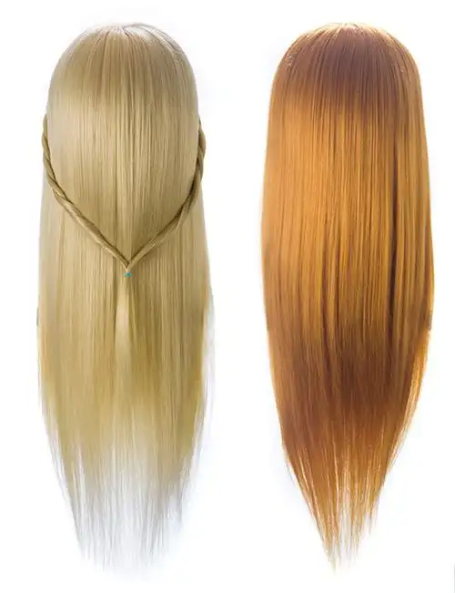 假发头模仿真发公仔头美发模特头假人头模型练习盘发编发化妆造型