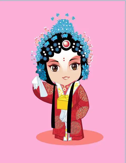 京剧卡通形象|平面|图案|evazz_原创作品-站酷zcool