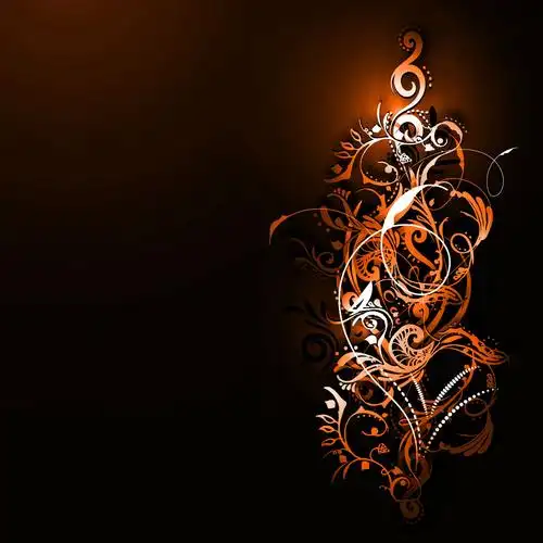 时尚潮流花纹背景