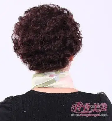 老人短发型图片 老年人短发发型女烫发图(4)