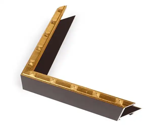 深圳工厂高品质金色桌面摆台外框营业执照金属铝合金画框线条定制