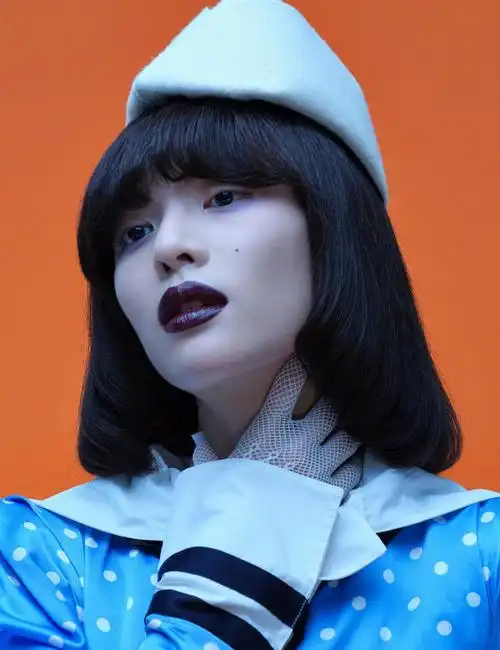 才发现钟楚曦这么瘦,穿波点裙勒出20厘米宽小腰,能有85斤?