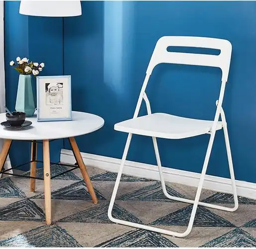 塑料折叠椅北欧简约时尚靠背椅子ins网红拍照折叠凳子休闲椅餐椅