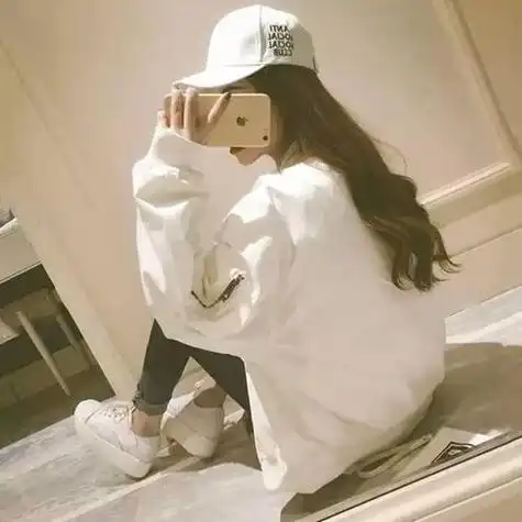 女生手机遮脸头像