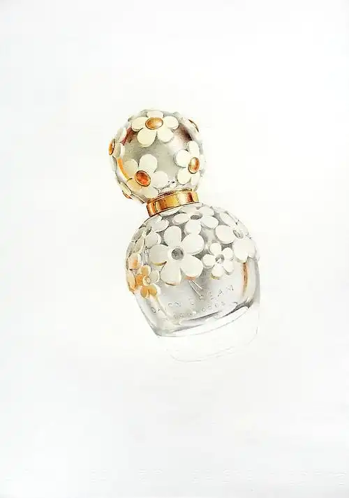 彩铅插画—香水瓶|纯艺术|绘画|面包超人zz - 原创作品 - 站酷 (zcool