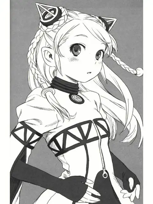 二次元  #卡通人物  #漫画美少女  #线稿  #少女漫画  #漫画推荐