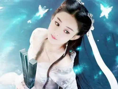 看了赵丽颖头扎丝带小龙女造型才明白什么叫美到极致