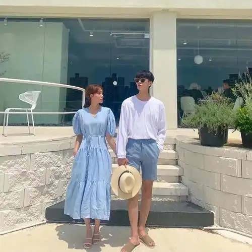 身高156小个子跟183男友情侣装搭配显高时尚气质秀恩爱很高级