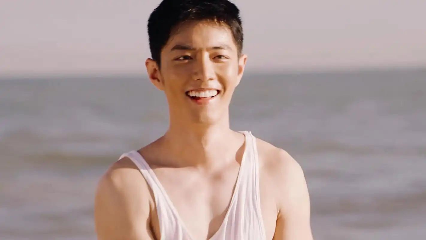 肖战顾一野海边图片:帅哥氛围感