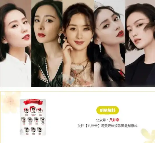 杨紫,檀健次,张若昀,李沁,赵丽颖,林更新,坤坤,东北全智贤,任嘉伦