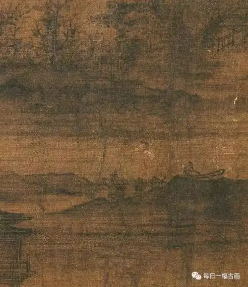 枕倚小山屏,萧疏入梦来|【北宋】李成《茂林远岫图》