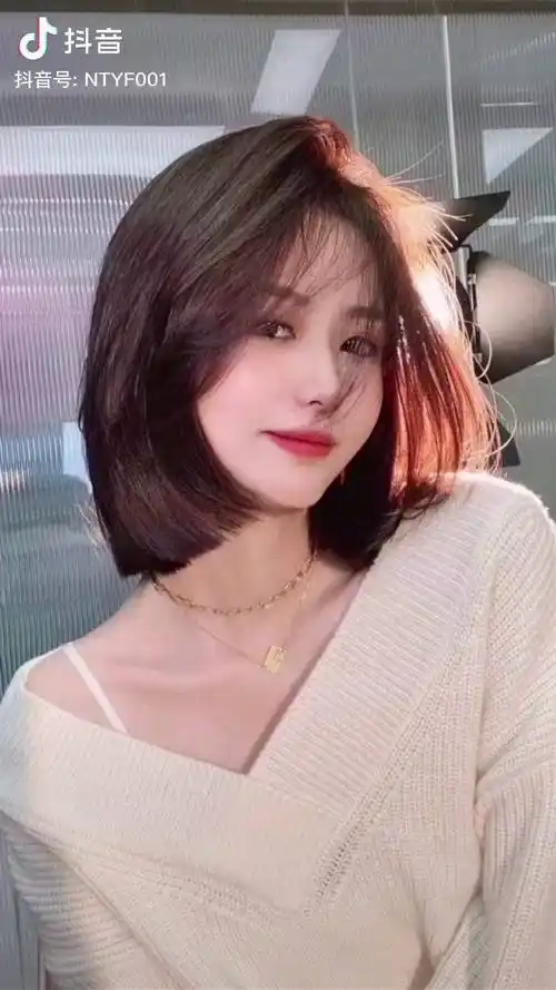 2021最火女士短发发型不要刘海减龄又瘦脸减龄发型杭州发型设计亦凡