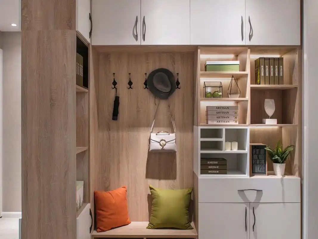 盘点2018年比较流行的几款入户门鞋柜样式,还没有装的可以get下