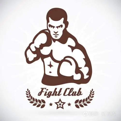 拳击手健身模型插画, 标志, 符号, 按钮, 徽章, 图标, 家庭, 婴儿