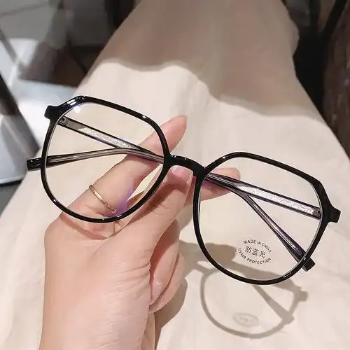 防辐射复古抗蓝光近视眼镜黑色素颜韩版潮显脸小tr90眼睛框镜架女