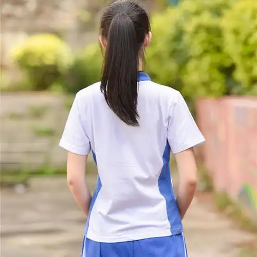 深圳校服中学女生款夏季运动短袖上衣单件