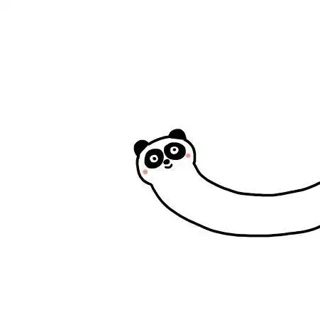 画了一组长脖子探头的小头像.干啥?干啥?你在干啥?