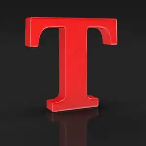 霸气三个字名号字母t(包括裁剪路径)照片