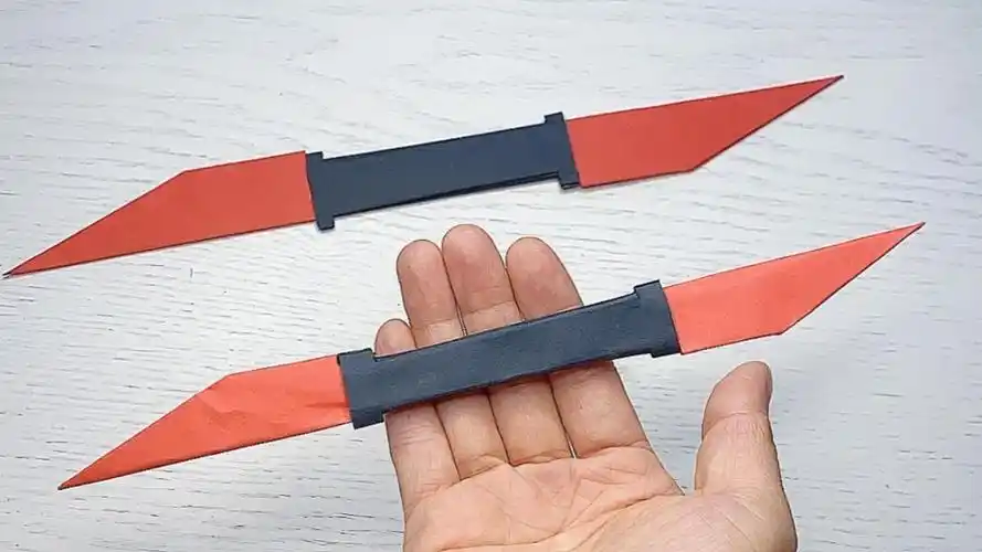 双头匕首折纸教程