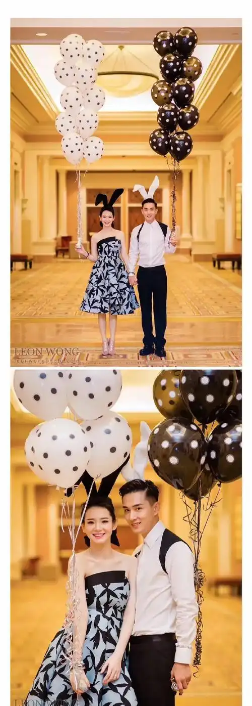 拿到现在来看依旧不过时,还很好看哎～  戚薇,李承铉的结婚照,共有